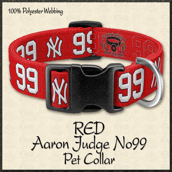 RED Aaron Judge No99 Pet collar Product Image No1