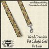 Weed Pot Cannabis Colorful Grid Pet Leash Product Image No1