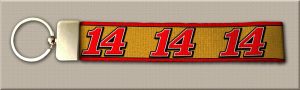 Clint Bower Number 14 NASCAR Personalized Designer Key Fob Product Image No1