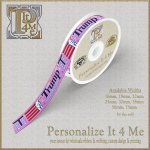 WHOLESALE PINK Donald Trump 2024 Keep America Great Ribbon Roll Product Image No1