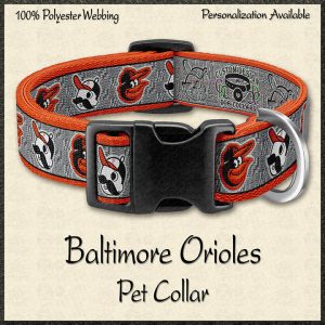 Baltimore Orioles Natty Boh Maryland Flag Pet Collar Product Image No1