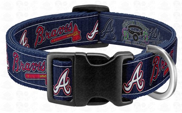 NAVY Atlanta Braves Pet Collar Product Image No2