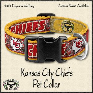 Kansas City Chiefs Pet Collar Product No1