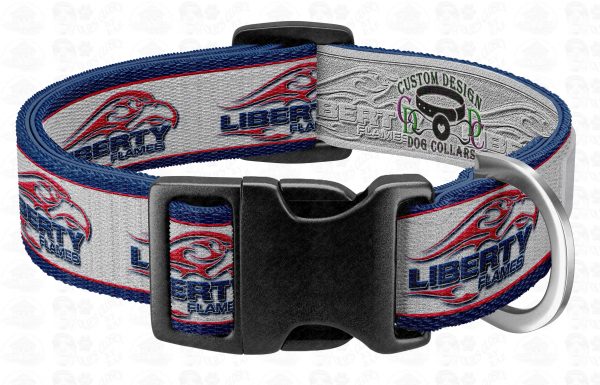 Liberty Flames Pet Collar Product Image No2