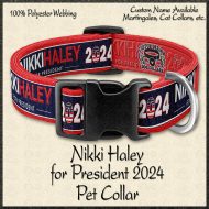 NIKKI HALEY for PRESIDENT 2024 Pet Collar Product Image No1