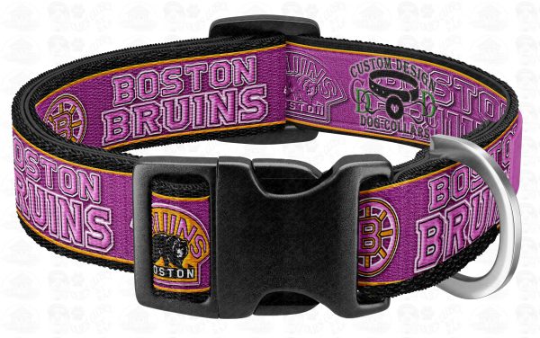 PINK Boston Bruins Pet Collar Product No2