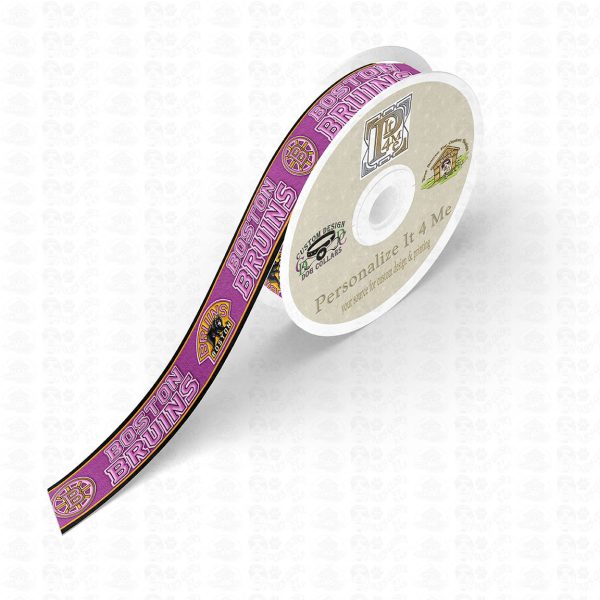 WHOLESALE HOT PINK Boston Bruins Ribbon Roll Product Image No2