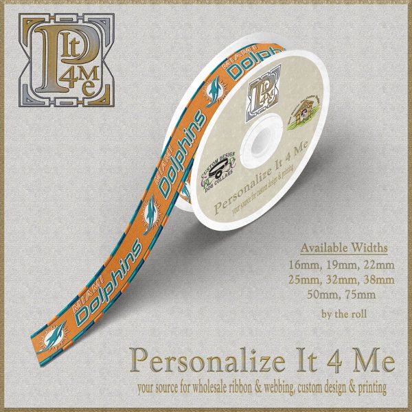 WHOLESALE Miami Dolphins Ribbon Roll Product Image No1