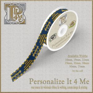 WHOLESALE Michigan Wolverines BLUE 2024 National Champions Ribbon Roll Product Image No1