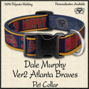 Dale Murphy No3 Atlanta Braves Ver2 Pet Collar Product Image No1