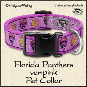 Florida Panthers PINK Pet Collar Product Image No1
