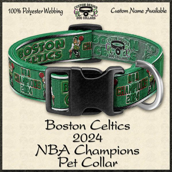 NBA CHAMPIONS 2024 Boston Celtics Pet Collar Product Image No1