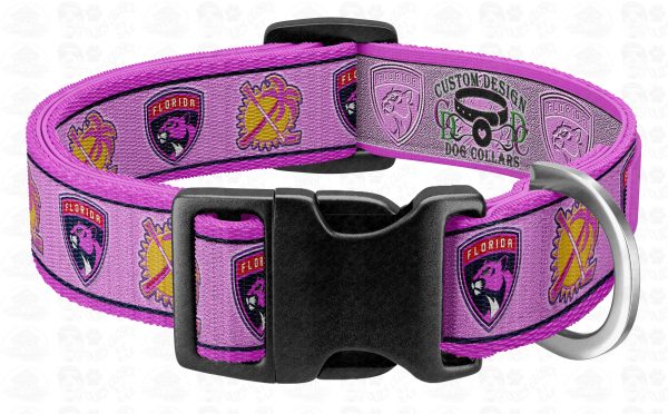 Florida Panthers PINK Pet Collar Product Image No2