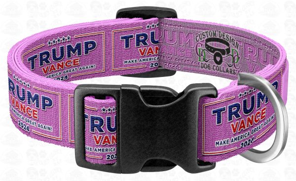 PINK Trump Vance 2024 Pet Collar Product Image No2