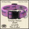 PINK Trump Vance 2024 Pet Collar Product Image No1