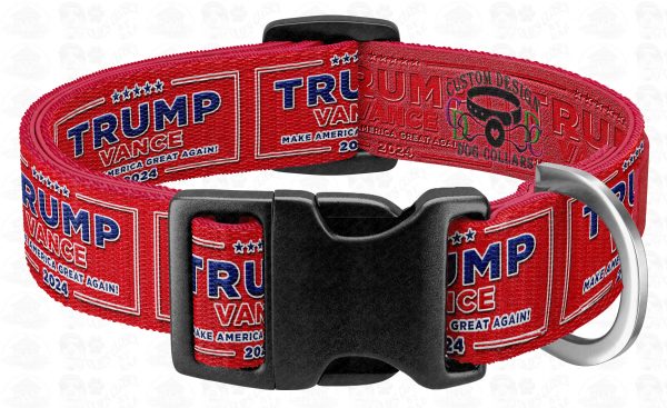 RED Trump Vance 2024 Pet Collar Product Image No2