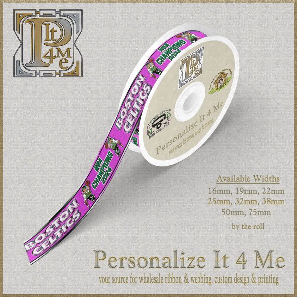 WHOLESALE 2024 NBA Champions PINK Boston Celtics Ribbon Roll Product Image No3