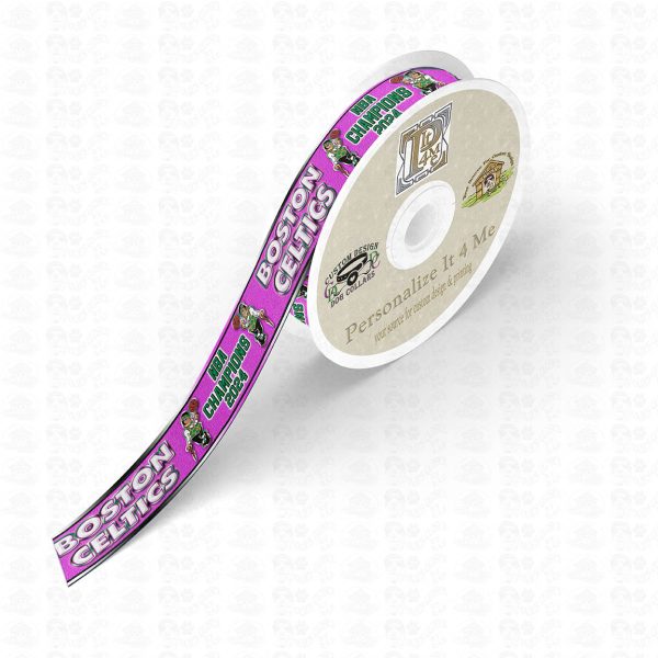 WHOLESALE 2024 NBA Champions PINK Boston Celtics Ribbon Roll Product Image No4